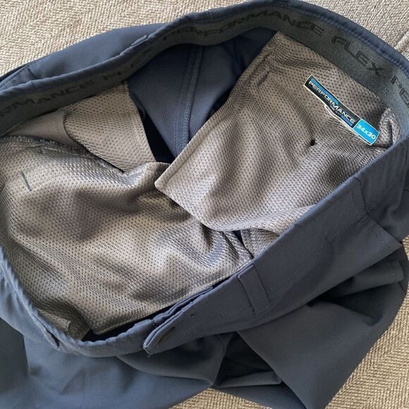 Roundtree & Yorke Bluish Performance Flex Pants Straight Leg Men's Size 34/30 - Picture 12 of 14